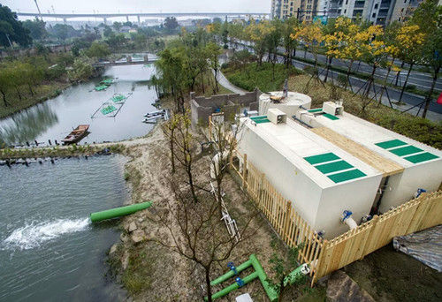 杭州2017年首条生态示范河获验收 高科技治水